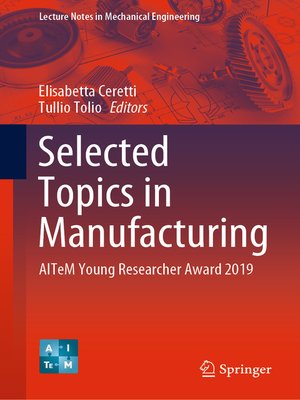cover image of Selected Topics in Manufacturing
